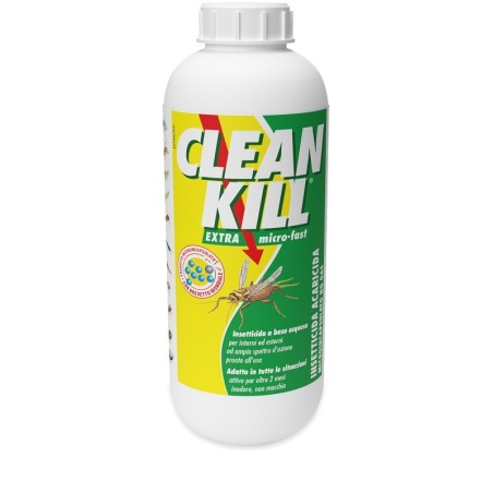 Clean Kill Extra Micro Fast Insetticida-acaricida liquido ampio spettro 1 litro Clean Kill Extra Micro Fast Insetticida-acaricida liquido ampio spettro 1 litro