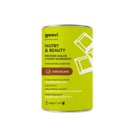 Goovy Nutry & Beauty Proteine In Polvere Al Cioccolato 260 g Goovy Nutry & Beauty Proteine In Polvere Al Cioccolato 260 g
