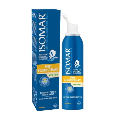 Isomar Spray Decongestionante nasale getto forte drenante 200 ml Isomar Spray Decongestionante nasale getto forte drenante 200 ml