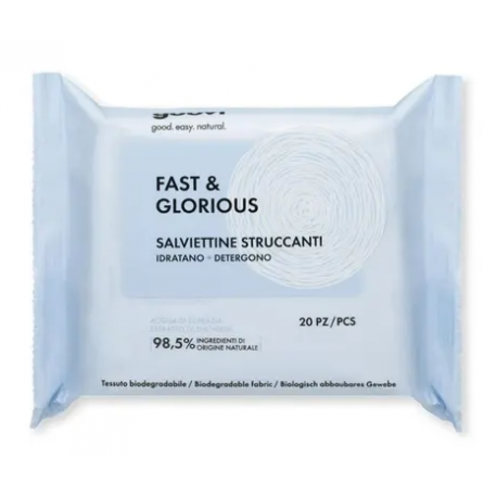 Goovi Fast And Glorious Salviettine Struccanti Viso 20 Pezzi