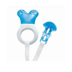Mam Mini Cooler dentaruolo per dentizione dei bambini doppio azzurro 1 pezzo