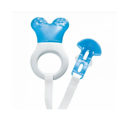 Mam Mini Cooler dentaruolo per dentizione dei bambini doppio azzurro 1 pezzo Mam Mini Cooler dentaruolo per dentizione dei bambini doppio azzurro 1 pezzo