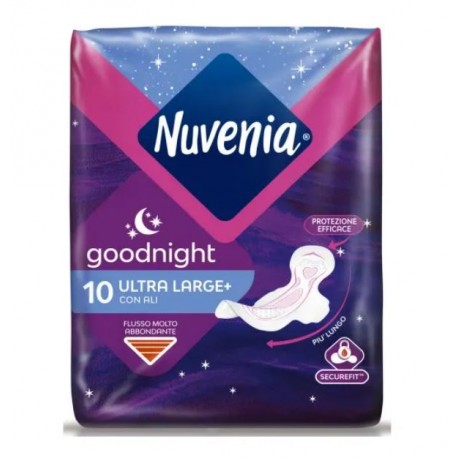 Nuvenia Ultra Notte assorbente ultra large con ali per flusso molto abbondante 10 pezzi