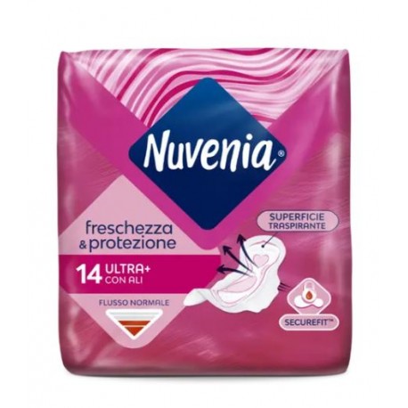 Nuvenia Ultra Freschezza e Protezione assorbenti con ali flusso normale 14 pezzi