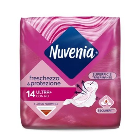 Nuvenia Ultra Freschezza e Protezione assorbenti con ali flusso normale 14 pezzi