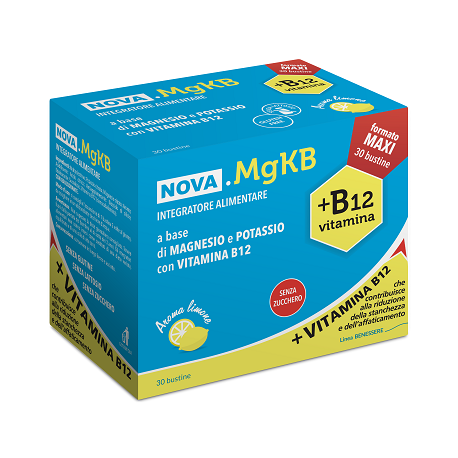 Nova MgKB integratore per riduzione della stanchezza e affaticamento 30 bustine