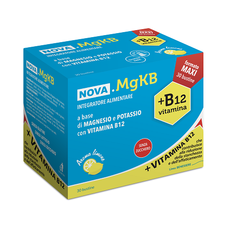 Nova MgKB integratore per riduzione della stanchezza e affaticamento 30 bustine Nova MgKB integratore per riduzione della stanchezza e affaticamento 30 bustine