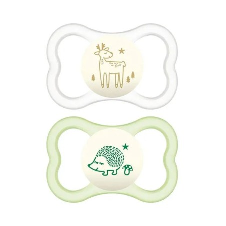 Mam Air Night Succhietto in silicone per bambini 16 mesi+ 2 pezzi colore neutro Mam Air Night Succhietto in silicone per bambini 16 mesi+ 2 pezzi colore neutro
