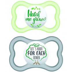 Mam Air 6+ mesi Ciuccio in caucciù di colore neutro 2 pezzi