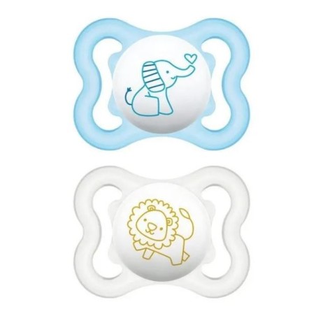 Mam Air Succhietto 2-6 mesi in silicone confezione doppia azzurro Mam Air Succhietto 2-6 mesi in silicone confezione doppia azzurro