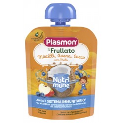 Plasmon Nutri Mune il Frullato Mirtilli, Avena, Cocco con Mela per bambini 85 g
