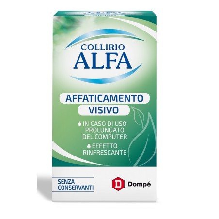 Collirio Alfa Affaticamento Visivo collirio rinfrescante senza conservanti 10 ml Collirio Alfa Affaticamento Visivo collirio rinfrescante senza conservanti 10 ml