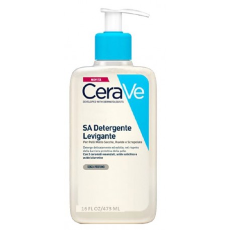 Cerave SA Gel detergente e levigante per pelli secche ruvide screpolate 473 ml