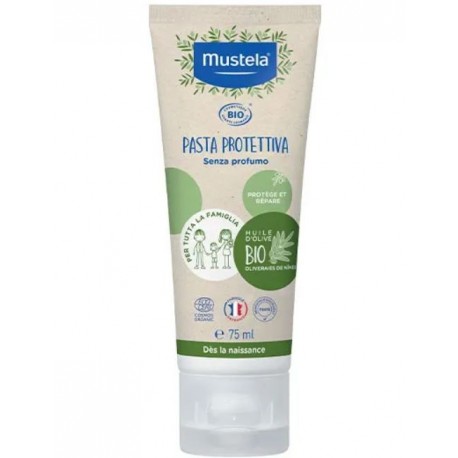 Mustela Pasta protettiva bio senza profumo per pelle arrossata di tutta la famiglia 75 ml