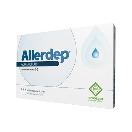 Allerdep gocce oculari lenitive per fastidio agli occhi 10 fiale monodose 0,5ml