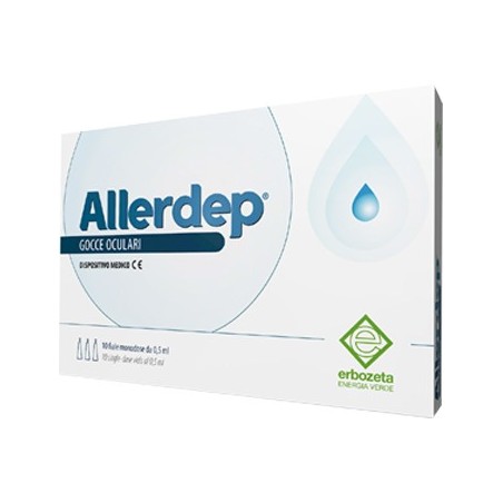Allerdep gocce oculari lenitive per fastidio agli occhi 10 fiale monodose 0,5ml Allerdep gocce oculari lenitive per fastidio agli occhi 10 fiale monodose 0,5ml