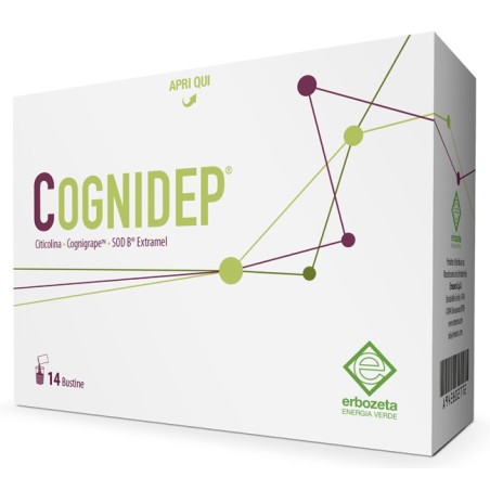 Erbozeta Cognidep integratore per benessere cognitivo 14 bustine Erbozeta Cognidep integratore per benessere cognitivo 14 bustine