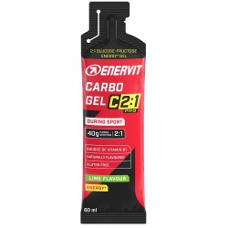 Enervit Carbo Gel C2:1PRO Lime a base di maltodestrine e fruttosio per sportivi 60 ml