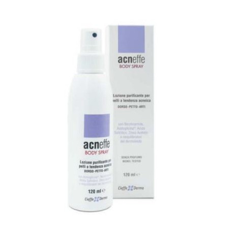 Acneffe Body Spray lozione purificante cheratolitica per pelle grassa 120 ml