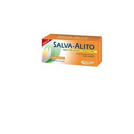 Salva Alito Giuliani compresse masticabili anti-alitosi gusto arancia 30 compresse Salva Alito Giuliani compresse masticabili anti-alitosi gusto arancia 30 compresse