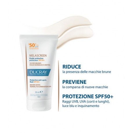 Ducray Melascreen Fluido Antimacchie Protettivo SPF 50+ pelle normale mista 40 ml