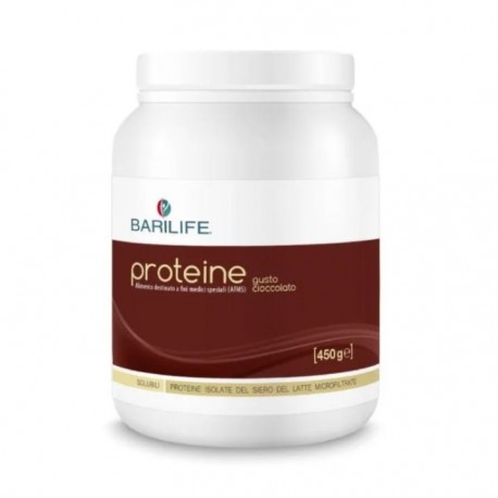 Barilife Proteine in polvere solubili al gusto di cioccolato 450 g