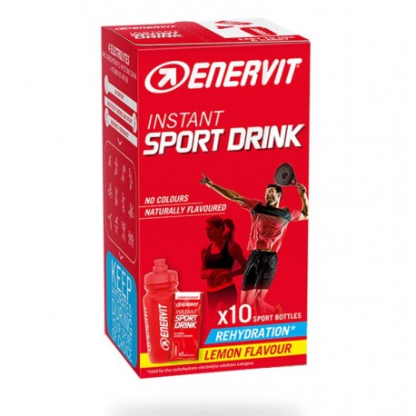 Enervit Instant Sport Drink bevanda ipotonica per attività sportiva al gusto limone 10 bustine