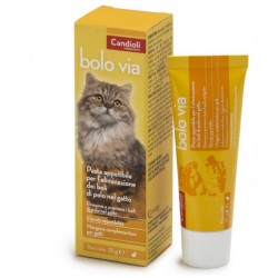Candioli Bolo Via integratore per eliminare e prevenire la formazione dei boli di pelo del gatto 100 g