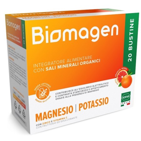 Sofar Biomagen integratore per stanchezza e affaticamento 20 bustine Sofar Biomagen integratore per stanchezza e affaticamento 20 bustine
