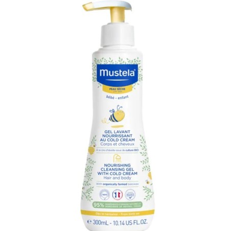 Mustela Gel detergente Nutriente con Cold Cream corpo e capelli dalla nascita 300 ml Mustela Gel detergente Nutriente con Cold Cream corpo e capelli dalla nascita 300 ml
