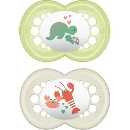 Mam Original Succhietto in silicone per bambini dai 6 mesi 2 pezzi colore neutro Mam Original Succhietto in silicone per bambini dai 6 mesi 2 pezzi colore neutro