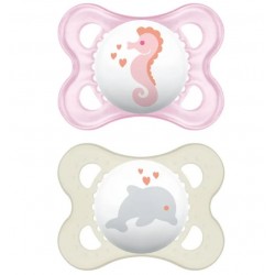 Mam Original Succhietto in caucciù dai 2 ai 6 mesi colore rosa 2 pezzi