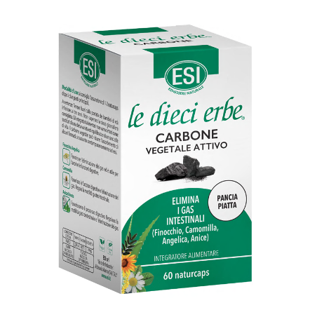 ESI Karbofin integratore naturale per gonfiore addominale 60 capsule ESI Karbofin integratore naturale per gonfiore addominale 60 capsule