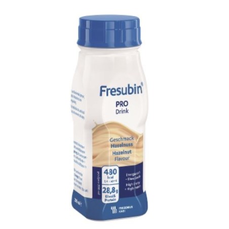 Fresubin Pro Drink Nocciola integratore per malnutrizione 4 flaconi x 200 ml Fresubin Pro Drink Nocciola integratore per malnutrizione 4 flaconi x 200 ml