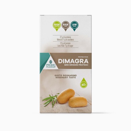 Dimagra Minigrissini proteici al gusto rosmarino 200 g Dimagra Minigrissini proteici al gusto rosmarino 200 g