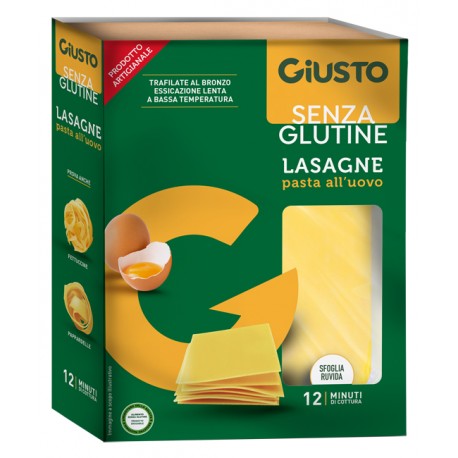 Giusto Senza Glutine Lasagne Pasta all'uovo 250g