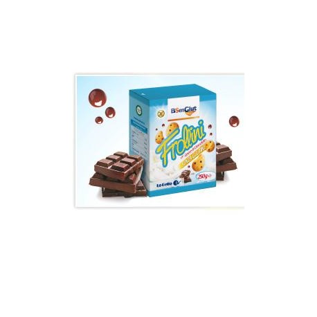 BiSenGlut Frollini con gocce di cioccolato fondente senza glutine 250 g