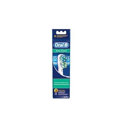 Oral-B testina di ricambio Dual Clean doppia azione 3 pezzi Oral-B testina di ricambio Dual Clean doppia azione 3 pezzi