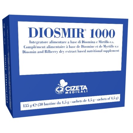 Diosmir 1000 integratore per la funzionalità del microcircolo 30 bustine Diosmir 1000 integratore per la funzionalità del microcircolo 30 bustine