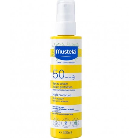 Mustela Latte Solare spray alta protezione per tutta la famiglia 200 ml