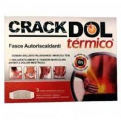 Crackdol Termico Fascia Autoriscaldante per dolore muscolare 6 pezzi