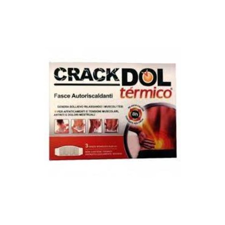 Crackdol Termico Fascia Autoriscaldante per dolore muscolare 6 pezzi