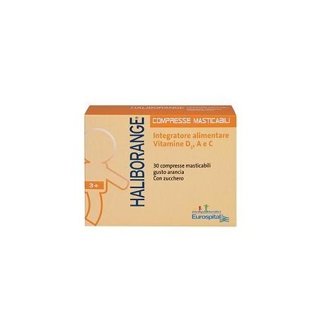 Haliborange 30 Compresse Masticabili Integratore per Ossa dei Bambini