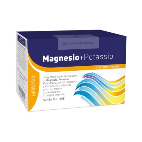 HIdrasal Magnesio + Potassio integratore di sali minerali 20 stick pack HIdrasal Magnesio + Potassio integratore di sali minerali 20 stick pack