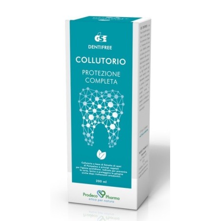 GSE Dentifree Collutorio protezione completa igienizzante naturale 200 ml GSE Dentifree Collutorio protezione completa igienizzante naturale 200 ml