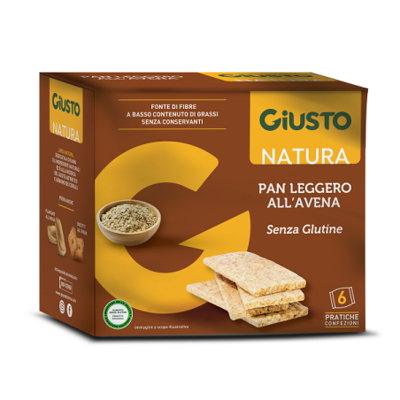 Giusto Natura Panleggero all'avena senza glutine 6 confezioni da 25 g Giusto Natura Panleggero all'avena senza glutine 6 confezioni da 25 g