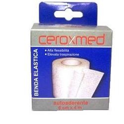 Ceroxmed benda elastica autoaderente alta flessibilità elevata traspirazione 10 x 400 cm 1 pezzo