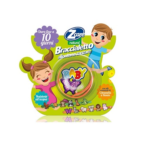 Zcare Natural Baby Braccialetto Allontana Zanzare per  Bambini con oli essenziali