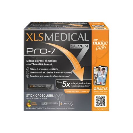 XLS Medical Pro 7 per ridurre l'accumulo di grasso e perdere peso 90 stick