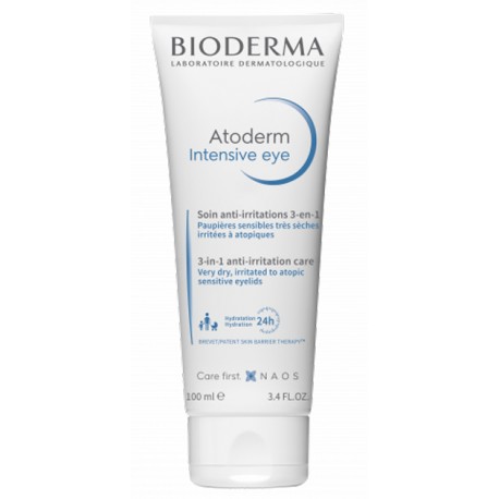 Bioderma Atoderm Intensive Eye Trattamento quotidiano 3-in-1 per palpebre irritate 100 ml